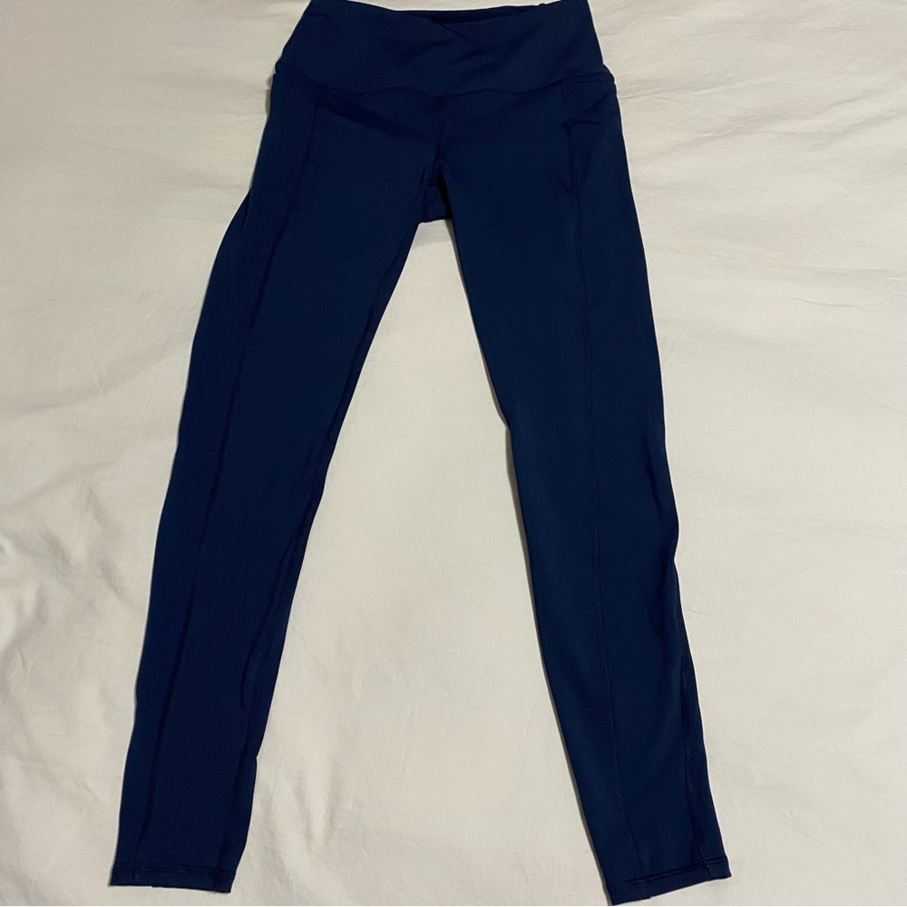 Spyder Active Sport Women’s Navy Blue Leggings w/Side Pockets Size Small NWOT